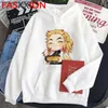 Sweats à capuche pour hommes Sweats Demon Slayer Anime Harajuku Hoodies Hommes Rengoku Kyoujurou Hoodies Vêtements esthétiques Kimetsu No Yaiba Mugen Train Sweat Homme T23628