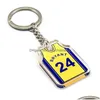 Keychains Lanyards Designer Basketball Player Keychain Environmental Friendly Acrylic Jersey Pendant Bag Accessories Creative Gift Dhfyd