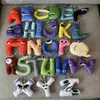 Stuffed Plush Animals 26pcs Alphabet Lore Letters Key Chain Plush Keychain Cute Backpack Pendant Letter Name Key Holder Toys Children's Christmas Gift J230628