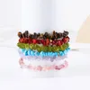 Pulseras con dijes Gran cantidad de piedra Lrregular Tejido Pulsera para mujer Estilo étnico de playa En forma de cuentas de grava de cristal Cuerda DIY Handwear