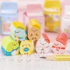 Eraser 48 pcs/lot Sumikko Gurashi Sliced Eraser Cute Writing Drawing Rubber Pencil Erasers Stationery For Kids Gifts school Suppies