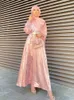 Etniska kläder Kaftan Abaya Dubai Turkiet Islam Arabiska muslimska långa klänningar Kvällsklänningar Abayas för kvinnor Robe Longue Femme Musulmane Vestido 230628