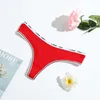 Other Panties 3Pcs/Lot Women's Cotton G-String Ladies Thong Letter Low-Rise Panties Underwear Screw Thread Briefs Sexy Lingerie Pants Intimate