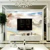 Duvar Kağıtları Özel Po Duvar Kağıdı 3D Mermer Duvar Oturma Odası Kanepe Yatak Odası Için Modern Duvar Kağıtları Ev Dekor Basit