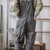 Herren Jeans Lose Lässige Overalls Gerade Retro Khaki Trend Onepiece Hosenträger Hosen 230628