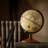 Decorative Objects Figurines 5 Inch Vintage Earth Globe Geografia Globo Do Mapa Wooden decoration Home Ornaments 230629