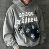 Erkek Hoodies Tişörtü 2000'ler Gotik Y2K Kafatası Baskılı Grafik Ceket Zipup Hoodie Korean Streetwear Grunge Hip Hop Uzun Kollu Sweatshirt Kabanlar J230629