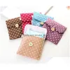 Storage Bags Napkin Sanitary Bag Womens Girls Cotton Linen Portable Pad Organizer Pouch Holder Drop Delivery Home Garden Housekee Or Dh6Sf