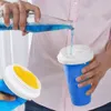 Инструменты для мороженого Slushy Maker Cup Quick Frozen Smoothies Ice Cream Maker Summer Juice Iced Cup Freezed Portable Squeeze Slushie Cup DIY Homemade 230628