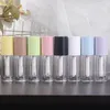 Storage Bottles 6ml 10Pcs Transparent Lip Gloss Tube With Colorful Caps Portable Empty Container Refillable Bottle Travel Accessories