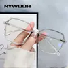 Sunglasses Frames NYWOOH Polygon Finished Myopia Glasses Women Men TR90 Eyeglasses Prescription Nearsighted Eyewear Diopters -0.5 -1.0 To