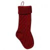 Sacs-cadeaux de bas de Noël en tricot personnalisés de haute qualité Décorations en tricot Chaussettes de Noël Grandes chaussettes décoratives DHL