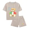 Kindersetkleding T-shirt Pak 2-delig hoogwaardige zomer cartoon korte mouw Shorts 90cm-160cm A