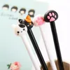 Stylos 60pcs kawaii gel stylo chat mignon chat et griffes stylos pour les fournitures de bureau scolaire étudiants écrivant des enfants coréens fixes de cadeaux en vrac