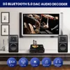 イヤホンPJ.MIAOLAI HIFI D3 BLUETOOTH 5.0ミニチューブファイバー同軸6N3NデコーダーDACオーディオレシーバーヘッドフォンアンプマルチアウディオ入力