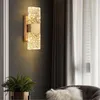 Appliques De Luxe Moderne Lumière Ondulation De L'eau En Verre Rectangle Lampe Salon Chambre Étude Led Éclairage Intérieur Pour La Décoration Intérieure