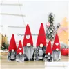 Christmas Decorations Gnomes Doll Mrs Mr Santa Scandinavian Swedish Tomte Gnome Figurines Xmas Ornaments Home Decoration Jk2008Xb Dr Dhvnx