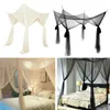 Mosquito Net Sexy Four Door KingQueen Double Size Home Single Bed Prevent Insect Outdoor Square Grace White Canopy 230626