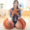 Animals Sea Shell Starfish Conch Soft Stuffed Cushions Sleep Pillows Home Decor Sofa Bed Cushion Seashell Kids Plush Toys Gift Coussin