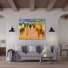 Impressionistische Landschafts-Leinwandkunst, Reiter am Strand, Paul Gauguin, Gemälde, handgefertigtes Kunstwerk für die Hotellobby