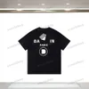 Xinxinbuy Men designer tee t shirt 23SS Paris tryck kort ärmmome