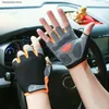 Cykelhandskar 1Pair Half Fing Finger Gym Fitness Anti-Slip Women Men Gel Pad Fingerless Bicycle Accessories