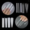 False Nails 120pcs/Pack XXL Nail Extension Extra Long Stiletto Press On Artificial Straight Square Clear Tips