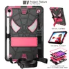 Kickstand Tablet PC Cases Bags for iPad Mini 6 8.7 Newest Heavy Duty 4 Corners Protective Anti-falling Cover with Shoulder Starp Kids Spider Style Shell