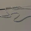 Мерцающее модное ожерелье из титановой стали со змеиной костью, женское превосходное чувство, простая цепочка на ключицу для пары, избранные подарки для влюбленных для женщин Y23164