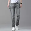 Men's Jeans designer Xintang 2022 Spring New Grey Slim Fit Small Straight Tube Spring/Summer Long Pants 0PSO
