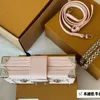 Mini Makeup Box Luxury Trunk Bag Flower Chain Bag smycken Hard Boxs Fashion Underarm Shoulder Bags Crossbody Designer Bag Square Box Top Quality Leather Handbag