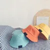 Caps Hats Candy Color Summer Bucket Hat For Baby Boys Girls Soft Fordable Outdoor Kids Children Sun Infant Toddler Beach Panama 230628