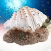 Other Home Garden Shell Pearl Bubbler Decor Aquarium Decoration Artificial Coral Reef Bubble Maker Fish Tank Ornaments 230628