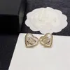 Brincos mais recentes ccity designer de luxo stud jóias femininas brinco de ouro de alta qualidade em forma de coração mulher ohrring 7833