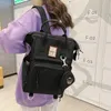 Skolväskor multifunktionella kvinnors nylon ryggsäck flickor bärbar dator koreansk stil stor kapacitet väska mochila feminina 230629