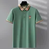 2023 Designer T-shirt de luxe pour hommes Polo pour hommes Chemise d'été Premium Broderie Lâche Grande taille Business Sleeve Revers T-shirt de couleur unie pour hommes Taille M-4XL