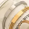 Fashion Designer Wristband Cuff Chain Women Bracelets Bangle Letter Jewelry 18K Gold Plated Stainless Steel Wedding Lovers Gift Bracelet