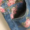 23ss Womens Designer Clothing Skirts Floral Print Denim Short Skirt Safety Pants Lined with High Quality Women Clothes