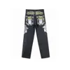 Mens Jeans Black Baggy Hip Hop Designer Cholyl Brand Skateboard Pants Loose Style True Hiphop Rap Boy Size3046 230629