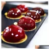 Baking Moulds Mods Creative 6 Half Sphere Circle Sile Chocolate Cupcake Patisserie Candy Mold Bakeware Round Shape Cake Diy Mod Drop Dhkjn