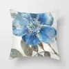 Kudde/dekorativ 45x45cm konstoljemålning Floral Cover Ginkgo Leaf Print CUSHION COVER SOFA Office Sitt kudde Cover Home Decor R230629