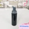Bomba negra/dorada/plateada jabón de lavado a mano Dispensador de crema de mouse Bottación burbujeante50ml botellas de espuma de viaje negro botellas de espuma de plástico