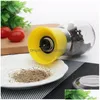 Mills Manual Glass Pepper Salt Spice Grinder Mill Hand Herb High Quality Kd1 Drop Delivery Home Garden Kitchen Dining Bar Dhtou