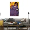 Figure Canvas Art Women Woman with A Mango Paul Gauguin Paintings Handmade Modern Artwork House Decor