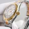 Clássico reiox mostrador médio pode ser girado relógio masculino designer de luxo 40mm relógios masculino movimento automático aço semana calendário relógio de pulso