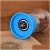 Mills Manual Glass Pepper Salt Spice Grinder Mill Hand Herb High Quality Kd1 Drop Delivery Home Garden Kitchen Dining Bar Dhtou