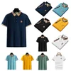 2023 Tasarımcı Erkek Lüks Polo T-Shirt Erkek Polo Yaz Gömlek Premium Nakış Gevşek Büyük Boy İş Kol Yaka Erkek Düz Renk T-Shirt Beden M-4XL