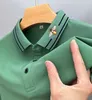 Mens Polos High End Bee broderi Kort ärm Polo Shirt Mens Summer Lapel Tshirt Loose Large Fashion Casual Half Top 230629