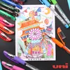 Pensje 20pcs Japan Uni Ball Signo UM151 0,38 mm Bullet Point Kolorowy żel Pens