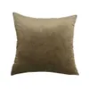 Coussin / Housse de coussin décorative douce Housse de coussin décorative Couleur unie Décoration de luxe pour la maison Salon Canapé Housse de coussin de siège 60x60 R230629